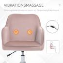 Mobile Preview: massagestuhl-schreibtischstuhl-massagefunktion-hoehenverstellbar-rosa-55x65x78-86cm