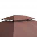 Mobile Preview: ersatzdach-fuer-gartenpavillons-3x4m-polyester-kaffee