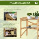 Mobile Preview: pflanztisch-mit-ablageflaeche-blumentisch-gaertnertisch-garten-holz-hellbraun-80x40x84cm