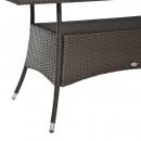 Mobile Preview: gartentisch-glastisch-esstisch-gartenmoebel-tisch-polyrattan-sicherheitsglas-braun-schwarz-150x85x74cm