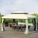 Mobile Preview: gartenpavillon-pavillon-gartenzelt-festzelt-partyzelt-mit-4x-seitenwand-wetterfest-aluminium-polyester-cremeweiss-3-9x2-9x2-7m