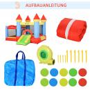 Mobile Preview: aufblasbare-huepfburg-mit-rutsche-pool-fuer-3-kinder-burg-mit-geblaese-fuer-3-8-jahre-rot-blau-gruen-280x260x210cm