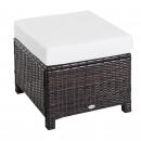 Mobile Preview: poly-rattan-hocker-mit-kissen-sitzhocker-braun-cremeweiss-50x50x35cm