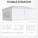 Mobile Preview: faltpavillon-6x3m-abnehmbare-seitenwaende-grosse-fenster-reissverschlusstueren-stahlrahmen-weiss