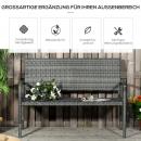 Mobile Preview: gartenbank-in-rattanoptik-mit-stahlrahmen-fuer-2-personen-braun-122x60x87cm