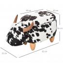 Mobile Preview: tierhocker-mit-stauraum-sitzhocker-tier-design-schweinchen-schwarz-weiss-62x35x36cm