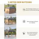 Mobile Preview: gartenpavillon-partyzelt-faltpavillon-festzelt-4x-doppel-seitenteile-wasserdicht-2-laternenhaken-alu-polyester-braun-ca-4x3x2-8m