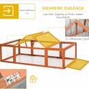 Mobile Preview: pawhut-freilaufgehege-180x90x48cm-fuer-kleintiere-aufklappbares-dach-tannenholz-orange