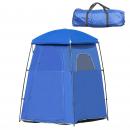 Mobile Preview: campingzelt-duschzelt-mit-tasche-duschkabine-umkleidekabine-polyester-blau-167x167x218cm