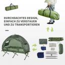 Mobile Preview: campingzelt-set-mit-feldbett-schlafsack-und-matratze-dunkelgruen-193x86x160cm