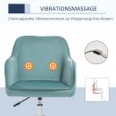 Mobile Preview: massage-buerostuhl-in-samtoptik-mit-vibrationsfunktion-gruen-55x65x86cm