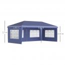 Mobile Preview: faltpavillon-6x3m-halboffen-abnehmbare-seitenwaende-grosse-fenster-tragetasche-stahlrahmen-blau