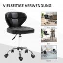 Mobile Preview: arbeitshocker-set-buerohocker-rollhocker-kunstleder-mit-lehne-hoehenverstellbar-dunkelgrau-45x47x72-87cm