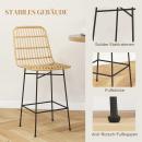 Mobile Preview: 2er-set-barhocker-barstuhl-boho-stil-pe-rattan-natur-schwarz-45x53-5x105cm