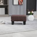 Mobile Preview: Hocker mit Stoffbezug in Leinenoptik braun, bis 100 kg, 40x30x24cm