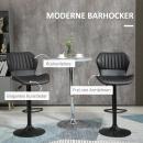 Mobile Preview: 2-er-set-barhocker-hoehenverstellbar-kunstleder-stahl-schwarz-48-5x55-5x90-110cm