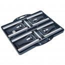 Mobile Preview: alu-campingtisch-picknick-sitzgruppe-gartentisch-mit-4-sitzen-klappbar-dunkelgrau-136x84-5x66cm