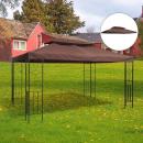 Mobile Preview: ersatzdach-fuer-gartenpavillons-3x4m-polyester-kaffee