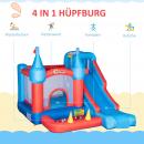 Mobile Preview: aufblasbare-huepfburg-fuer-4-kinder-wasserhuepfburg-mit-geblaese-rutsche-pool-kletterwand-trampolin-tragetasche-garten-fuer-kinder-outdoor-wasserrutsche-springburg-3-8-jahren-333x280x210cm