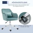 Mobile Preview: massage-buerostuhl-in-samtoptik-mit-vibrationsfunktion-gruen-55x65x86cm