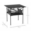 Mobile Preview: campingtisch-aus-aluminium-faltbar-klapptisch-picknicktisch-schwarz-70x70x69cm