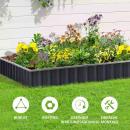 Mobile Preview: hochbeet-aus-stahl-diy-gartenbeet-mit-t-form-pflanzenschilder-handschuhe-pflanzenbeet-kraeuterbeet-blumentreppe-fuer-balkon-garten-dunkelgrau-258x90x30cm