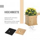 Mobile Preview: hochbeet-gartenbank-mit-2-pflanzkasten-holz-sitzbank-mit-blumenkasten-garten-holzbank-parkbank-natur-176x38x40cm