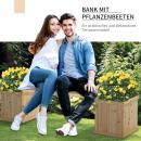 Mobile Preview: hochbeet-gartenbank-mit-2-pflanzkasten-holz-sitzbank-mit-blumenkasten-garten-holzbank-parkbank-natur-176x38x40cm