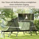 Mobile Preview: 2-in-1-campingbett-wasserdichte-zeltplane-verstellbare-metallbeine-bis-180kg-gruen-215x80x125cm