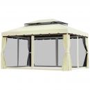 Mobile Preview: gartenpavillon-pavillon-gartenzelt-festzelt-partyzelt-mit-4x-seitenwand-wetterfest-aluminium-polyester-cremeweiss-3-9x2-9x2-7m