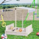 Mobile Preview: sandkasten-sandkiste-aus-holz-fuer-garten-sandkasten-mit-dach-felix-kindersandkasten-mit-dach-abnehmbar-ruecklehnen-verstellbar-tannenholz-3-7-jahren-natur-106x106x121cm